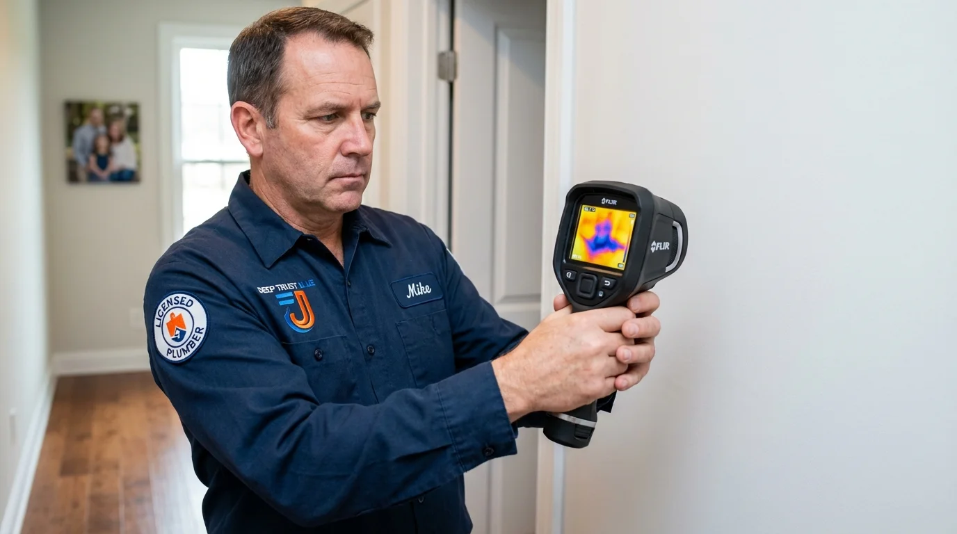Thermal imaging leak detection by Johns Plumbing LLC in Hermiston
